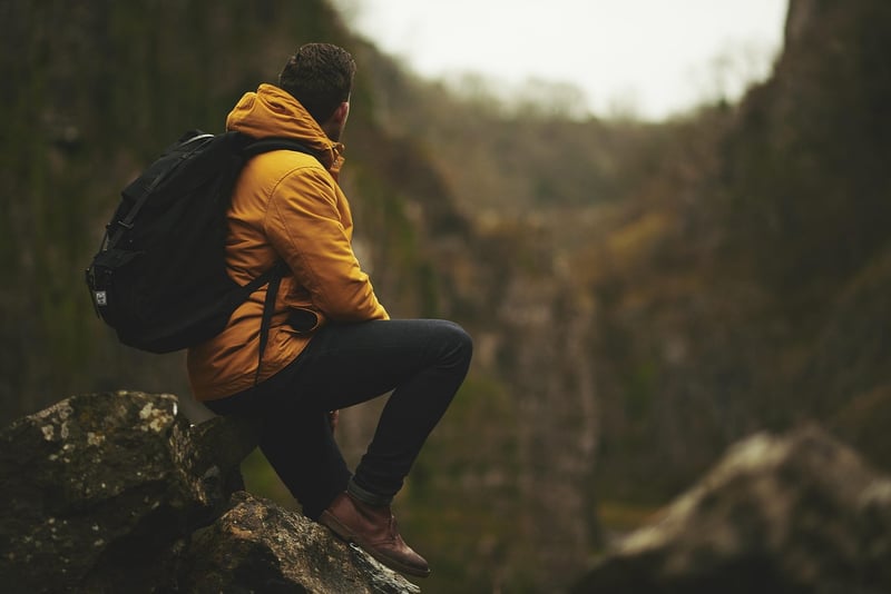 Hiking adventure in the mountains
